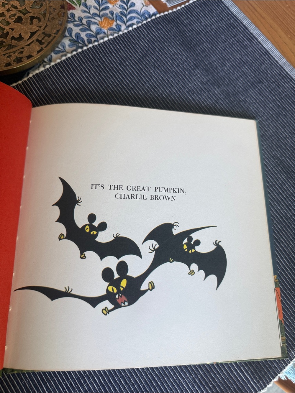 1967 First Edition It's the Great Pumpkin, Charlie Brown Hardcover SCHULZ - Picture 3 of 12